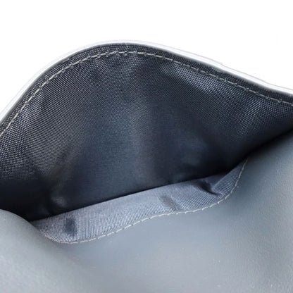 【中古】BOTTEGAVENETA ボッテガヴェネタ 二つ折り財布 マキシイントレチャート スモールカセットウォレット レザー グレー レディース /182007