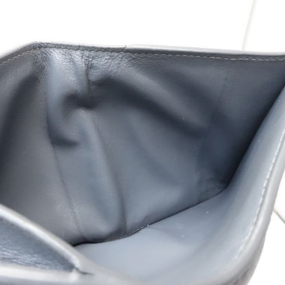 【中古】BOTTEGAVENETA ボッテガヴェネタ 二つ折り財布 マキシイントレチャート スモールカセットウォレット レザー グレー レディース /182007