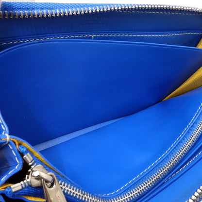 【中古】GOYARD ゴヤール 長財布 マティニョンGM ラウンドファスナー レザー スカイブルー レディース /182008