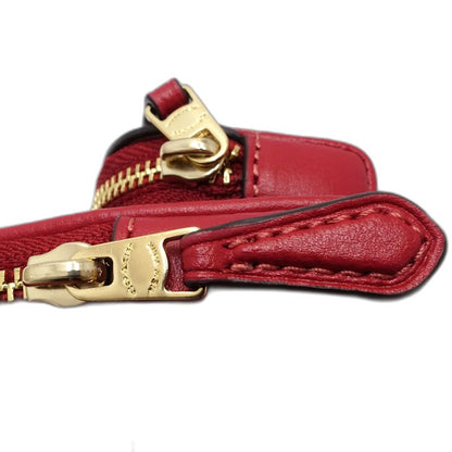 COACH コーチ キーホルダー ミニコートバックパック バッグチャーム CX066 レザーxナイロン ウォルナット トゥルーレッド アウトレット レディース/182009【中古】