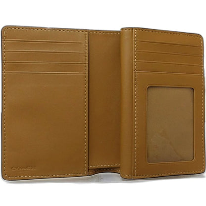 【中古】COACH コーチ 二つ折り財布 ミディアムコーナージップウォレット レザー イエロー レディース /182010