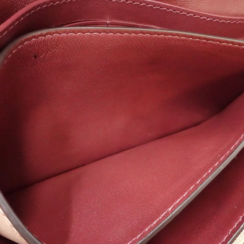 【中古】COACH コーチ ウォレットチェーン 68844 斜め掛けショルダーバッグ レザー ベージュ レディース /182011