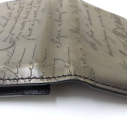 Berluti ベルルッティ カードケース カリグラフィ レザー ダークグレー メンズ/182013【中古】