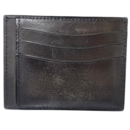 Berluti ベルルッティ カードケース カリグラフィ テトリス レザー ダークブラウン メンズ/182014【中古】