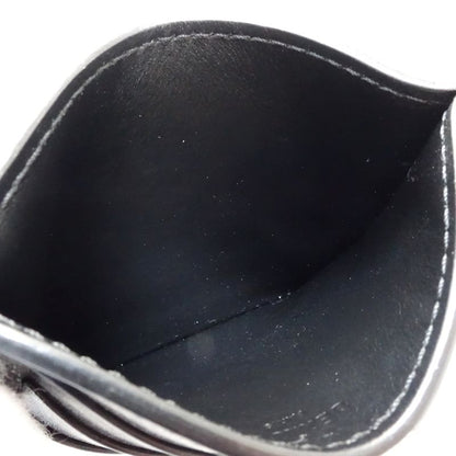Berluti ベルルッティ カードケース カリグラフィ テトリス レザー ダークブラウン メンズ/182014【中古】
