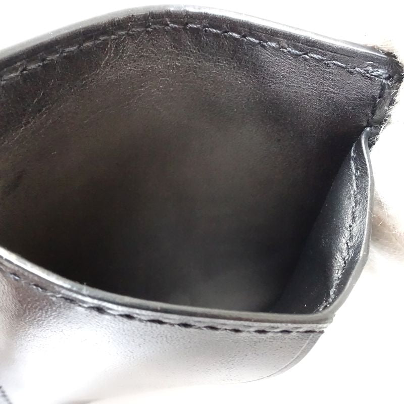 Berluti ベルルッティ カードケース カリグラフィ テトリス レザー ダークブラウン メンズ/182014【中古】