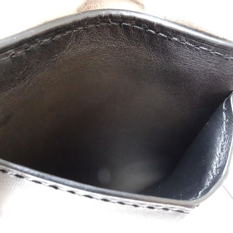 Berluti ベルルッティ カードケース カリグラフィ テトリス レザー ダークブラウン メンズ/182014【中古】
