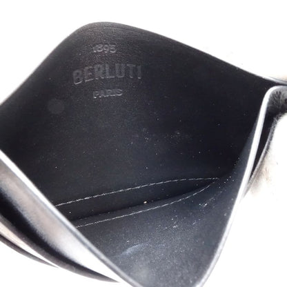 Berluti ベルルッティ カードケース バンブーカードホルダー レザー ダークブラウン ブラック メンズ/182016【中古】