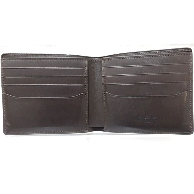 【中古】Berluti ベルルッティ 札入れ カリグラフィ コンパクトフラップウォレット レザー ブラウン メンズ /182017