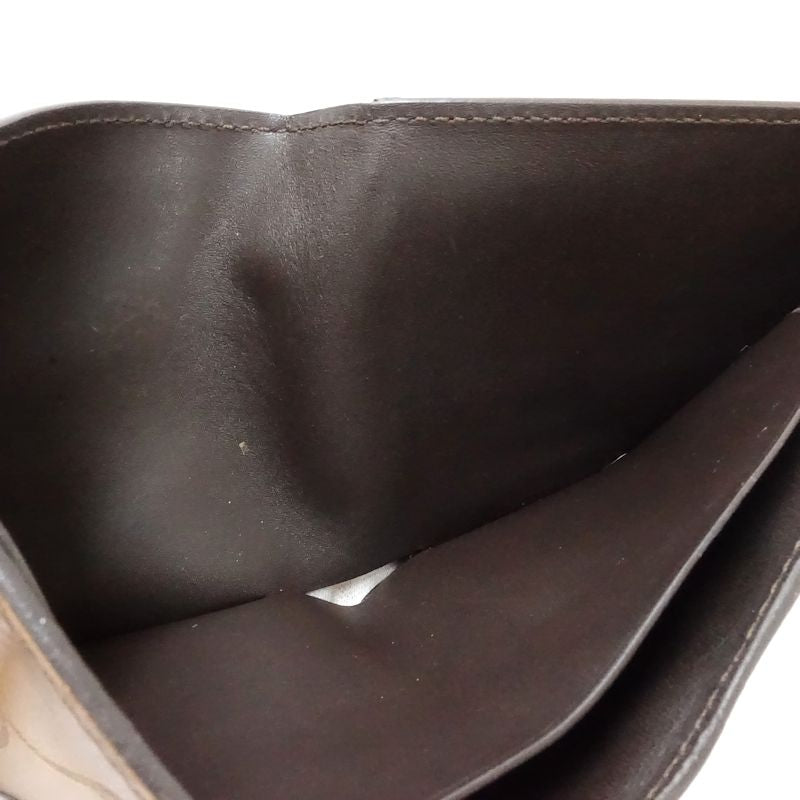 【中古】Berluti ベルルッティ 札入れ カリグラフィ コンパクトフラップウォレット レザー ブラウン メンズ /182017