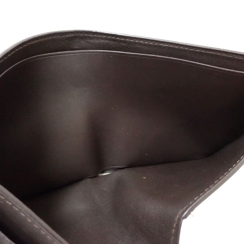 【中古】Berluti ベルルッティ 札入れ カリグラフィ コンパクトフラップウォレット レザー ブラウン メンズ /182017