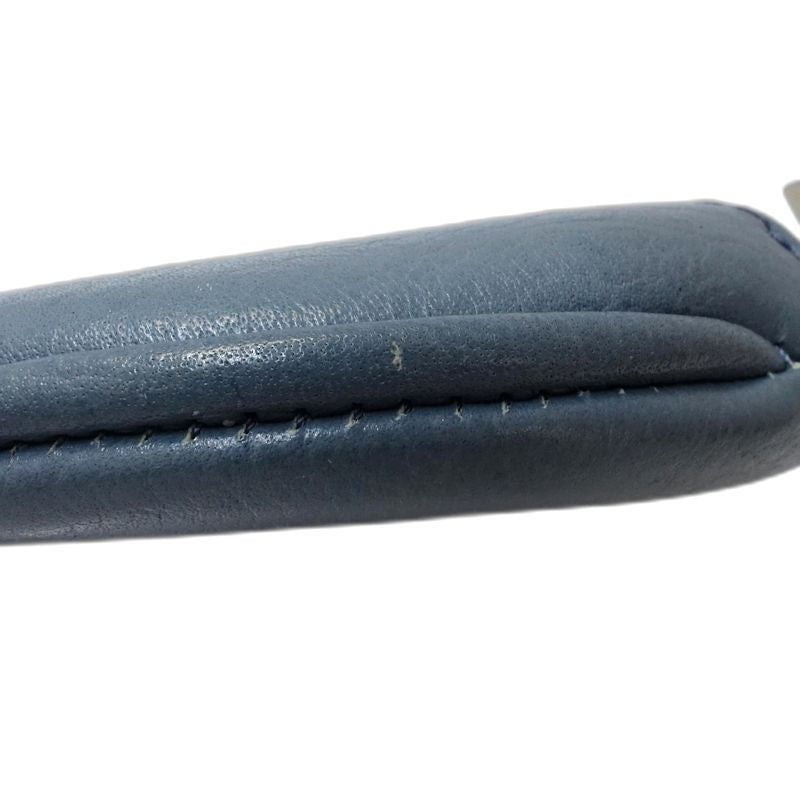 【中古】HIROFU ヒロフ コインケース レザー ライトブルー レディース /182028