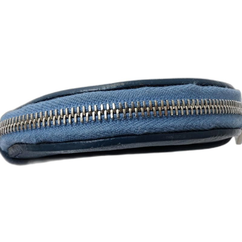 【中古】HIROFU ヒロフ コインケース レザー ライトブルー レディース /182028