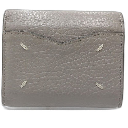 【中古】Maison Margiela メゾンマルジェラ三つ折り財布 エンベローザ レザー グレー レディース /182029