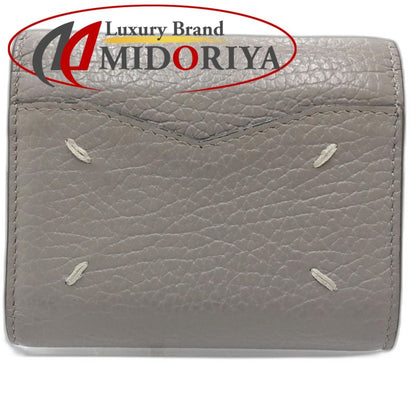 【中古】Maison Margiela メゾンマルジェラ三つ折り財布 エンベローザ レザー グレー レディース /182029