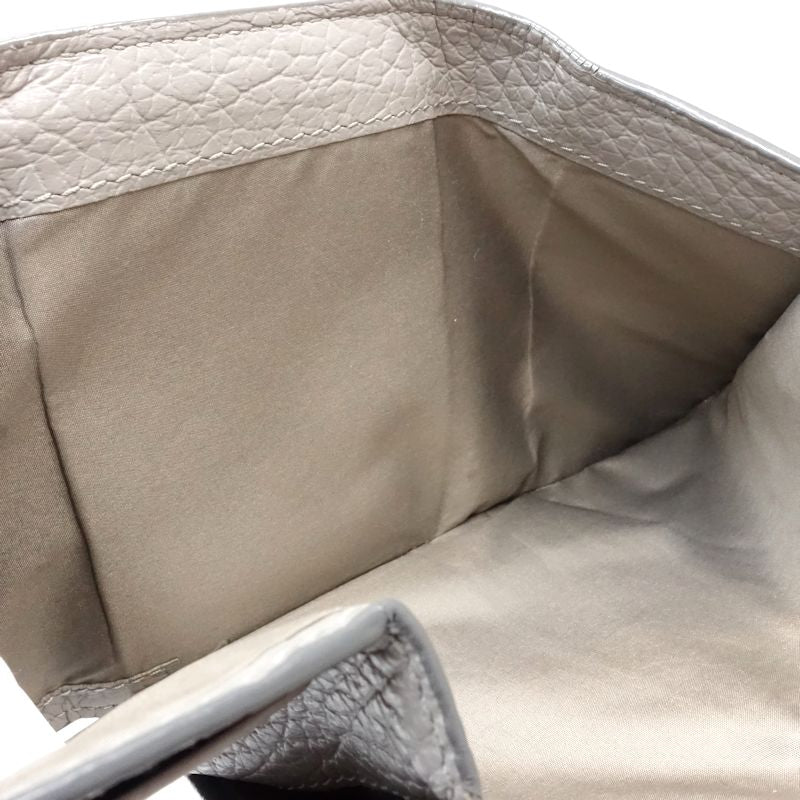 【中古】Maison Margiela メゾンマルジェラ三つ折り財布 エンベローザ レザー グレー レディース /182029