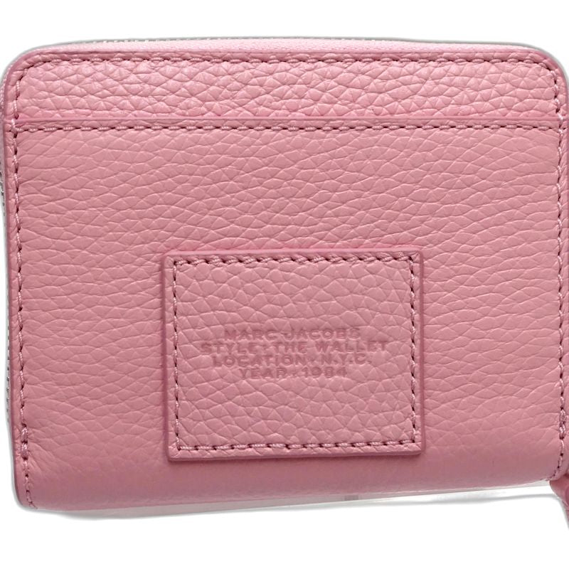 【中古】MARC BY MARC JACOBS マークバイマークジェイコブス 二つ折り財布 2R3SMP044S10 ザ ウォレット レザー ピンク レディース /182031