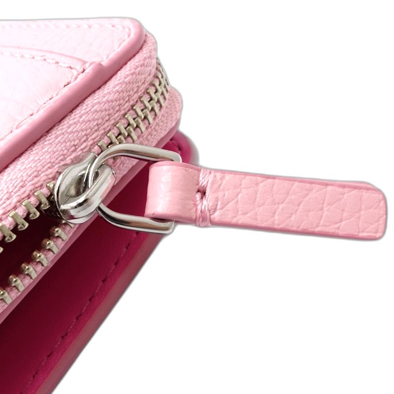 【中古】MARC BY MARC JACOBS マークバイマークジェイコブス 二つ折り財布 2R3SMP044S10 ザ ウォレット レザー ピンク レディース /182031