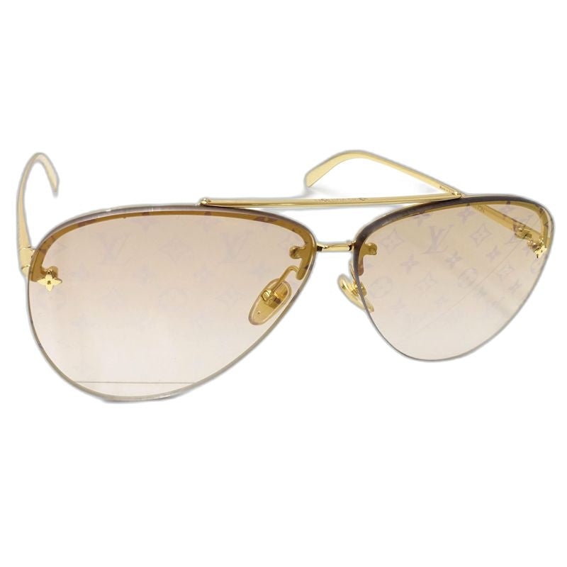LOUIS VUITTON ルイヴィトン サングラス LVパイロット ティアドロップ Z1913U 64□10 140 ブラウンレンズ メンズ/182038【中古】