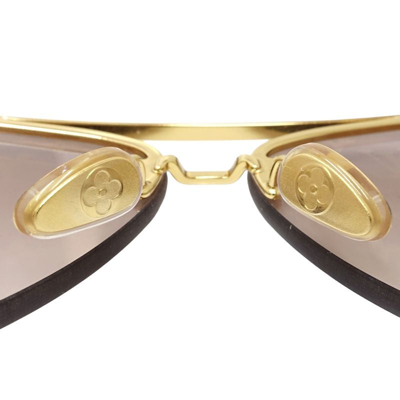 LOUIS VUITTON ルイヴィトン サングラス LVパイロット ティアドロップ Z1913U 64□10 140 ブラウンレンズ メンズ/182038【中古】