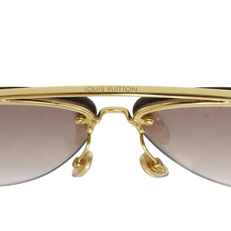 LOUIS VUITTON ルイヴィトン サングラス LVパイロット ティアドロップ Z1913U 64□10 140 ブラウンレンズ メンズ/182038【中古】