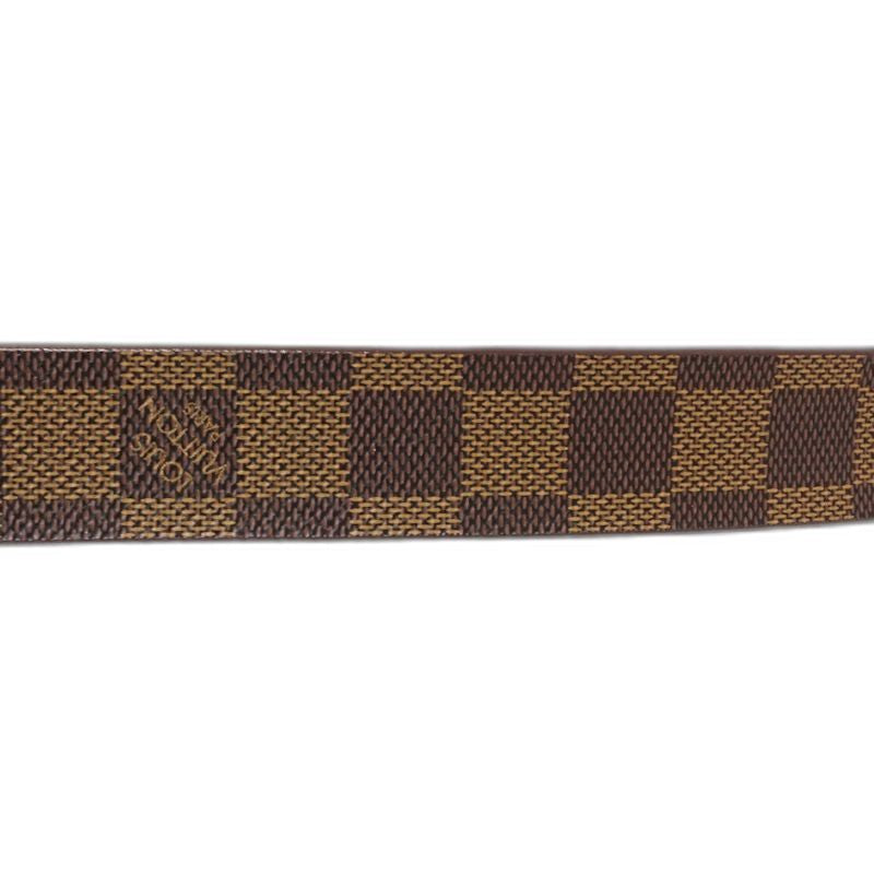 LOUIS VUITTON ルイヴィトン ダミエ ベルト サンチュール キャレ M6803U 90/36 エベヌ レディース/182040【中古】