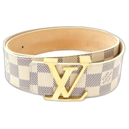 LOUIS VUITTON ルイヴィトン ダミエ アズール ベルト サンチュールLVイニシャル M9609 アズール レディース/182042【中古】