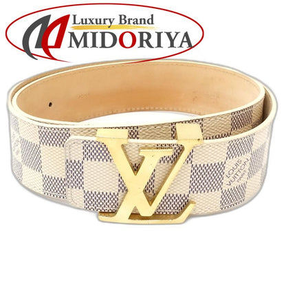 LOUIS VUITTON ルイヴィトン ダミエ アズール ベルト サンチュールLVイニシャル M9609 アズール レディース/182042【中古】