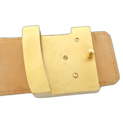 LOUIS VUITTON ルイヴィトン ダミエ アズール ベルト サンチュールLVイニシャル M9609 アズール レディース/182042【中古】