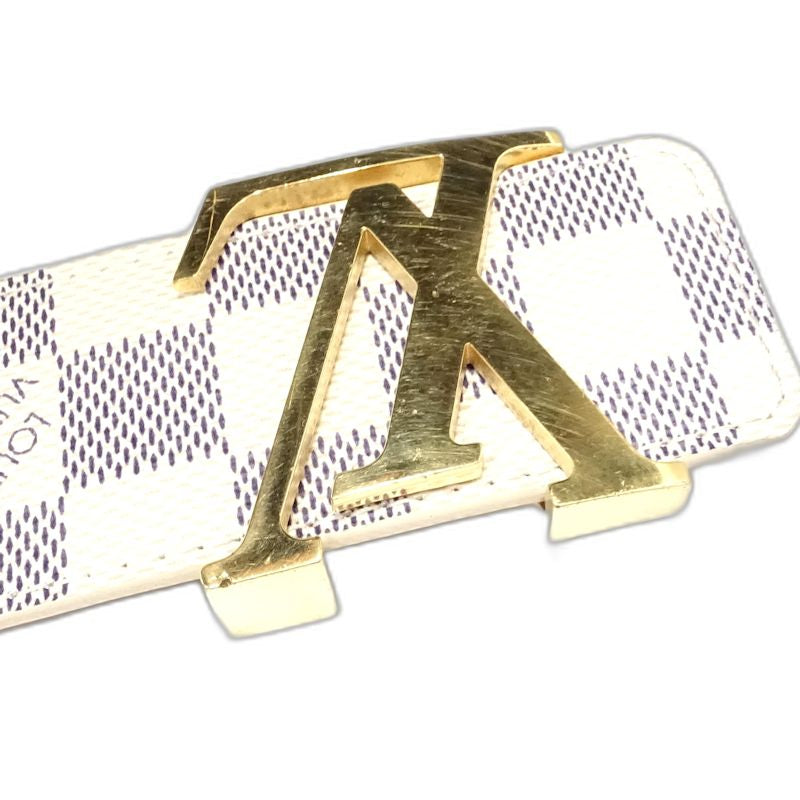 LOUIS VUITTON ルイヴィトン ダミエ アズール ベルト サンチュールLVイニシャル M9609 アズール レディース/182042【中古】