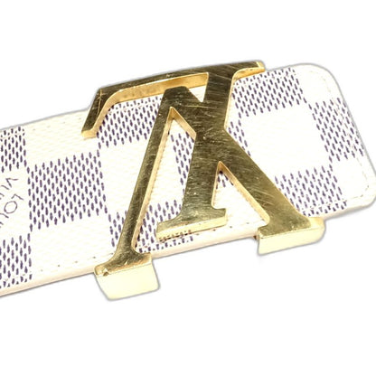 LOUIS VUITTON ルイヴィトン ダミエ アズール ベルト サンチュールLVイニシャル M9609 アズール レディース/182042【中古】