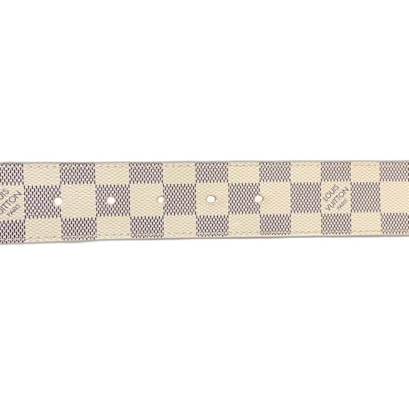LOUIS VUITTON ルイヴィトン ダミエ アズール ベルト サンチュールLVイニシャル M9609 アズール レディース/182042【中古】