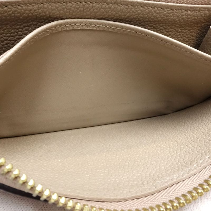 【中古】LOUIS VUITTON ルイヴィトン 長財布 M69794 ジッピーウォレット モノグラム バイカラー アンプラント トゥルトレールクレーム レディース /182047
