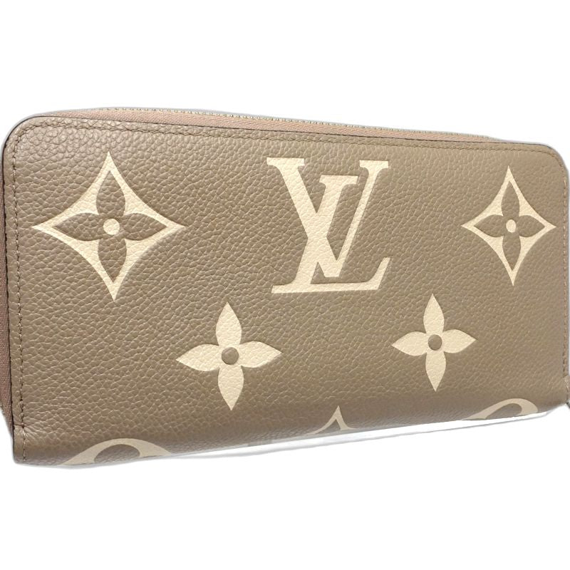 【中古】LOUIS VUITTON ルイヴィトン 長財布 M69794 ジッピーウォレット モノグラム バイカラー アンプラント トゥルトレールクレーム レディース /182047