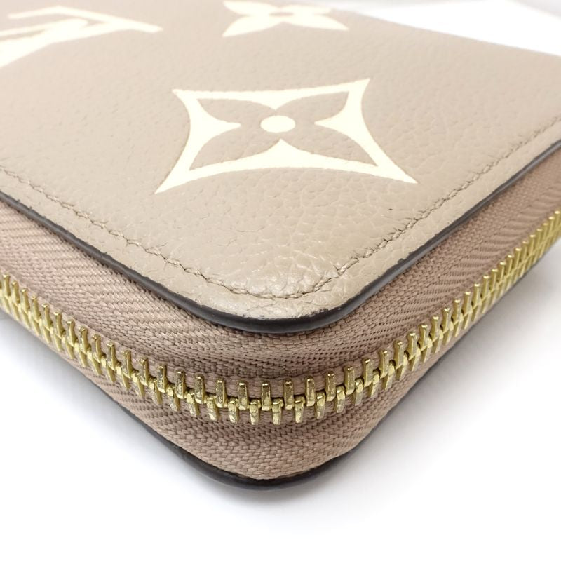 【中古】LOUIS VUITTON ルイヴィトン 長財布 M69794 ジッピーウォレット モノグラム バイカラー アンプラント トゥルトレールクレーム レディース /182047