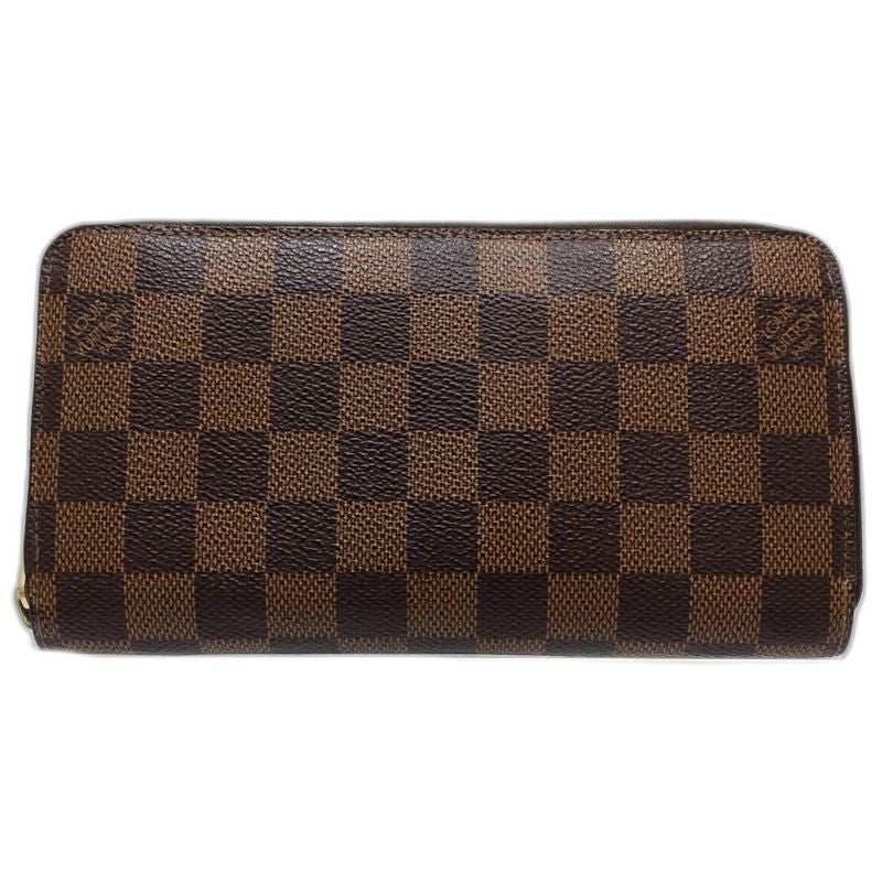 【中古】LOUIS VUITTON ルイヴィトン ダミエ 長財布 N60015 ジッピーウォレット エベヌ レディース /182050