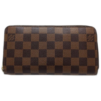 【中古】LOUIS VUITTON ルイヴィトン ダミエ 長財布 N60015 ジッピーウォレット エベヌ レディース /182050