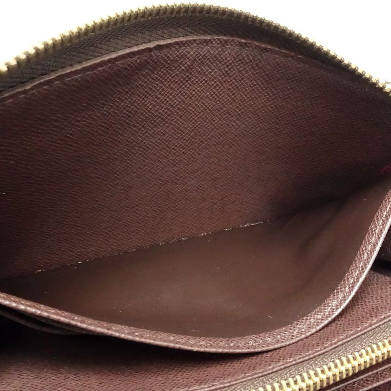 【中古】LOUIS VUITTON ルイヴィトン ダミエ 長財布 N60015 ジッピーウォレット エベヌ レディース /182050