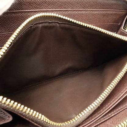 【中古】LOUIS VUITTON ルイヴィトン ダミエ 長財布 N60015 ジッピーウォレット エベヌ レディース /182050
