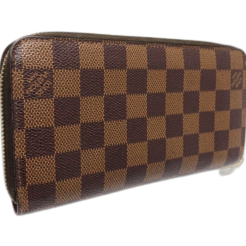 【中古】LOUIS VUITTON ルイヴィトン ダミエ 長財布 N60015 ジッピーウォレット エベヌ レディース /182050