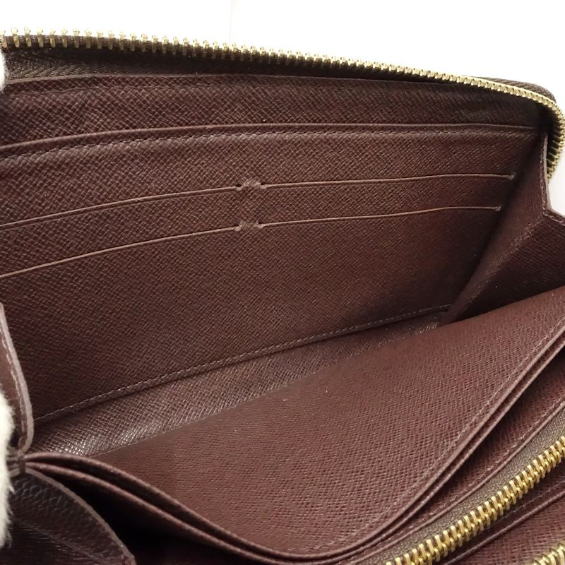 【中古】LOUIS VUITTON ルイヴィトン ダミエ 長財布 N60015 ジッピーウォレット エベヌ レディース /182050