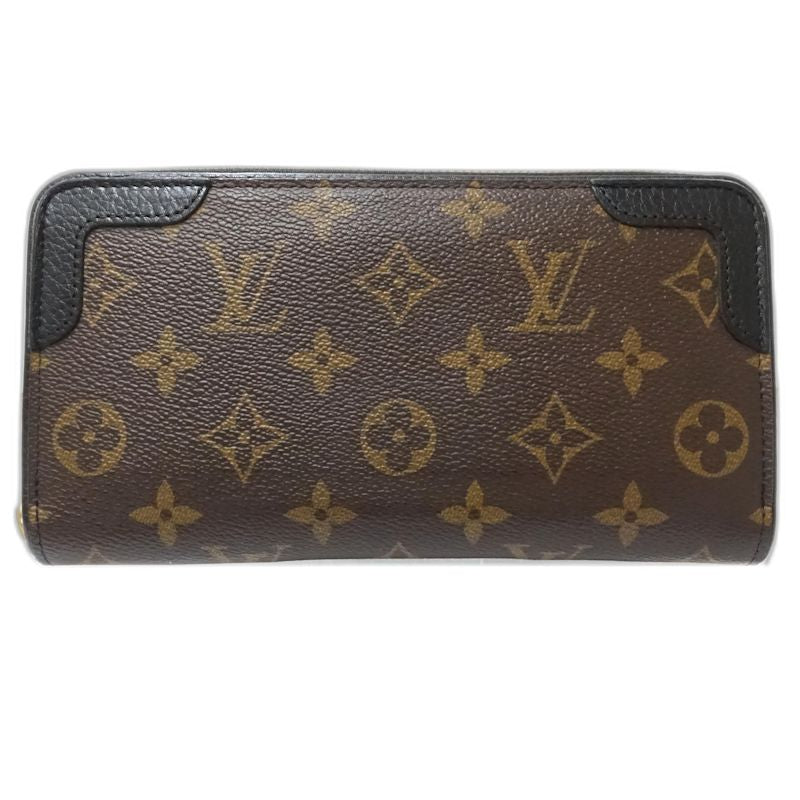 【中古】LOUIS VUITTON ルイヴィトン モノグラム 長財布 M61188 ジッピーウォレット レティーロ ブラウン レディース /182051
