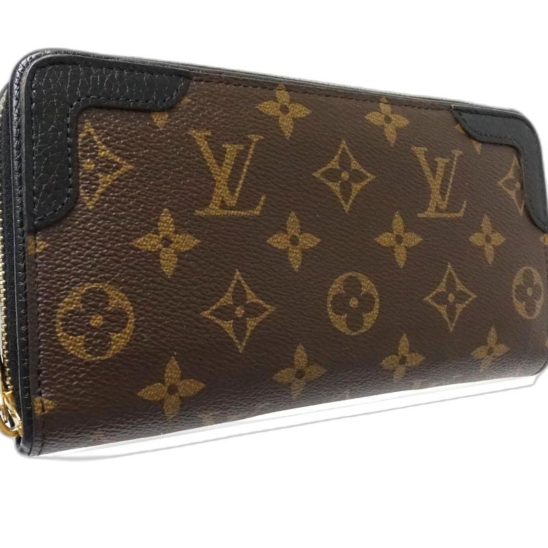 【中古】LOUIS VUITTON ルイヴィトン モノグラム 長財布 M61188 ジッピーウォレット レティーロ ブラウン レディース /182051