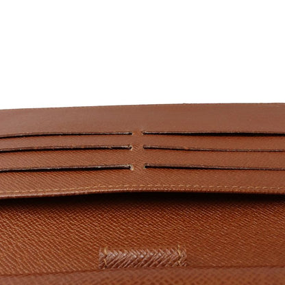 【中古】LOUIS VUITTON ルイヴィトン モノグラム 長財布 M61217 ポルトフォイユ インターナショナル ブラウン レディース /182052