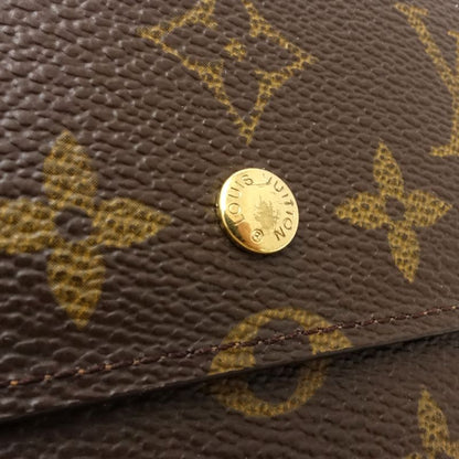 【中古】LOUIS VUITTON ルイヴィトン モノグラム 長財布 M61217 ポルトフォイユ インターナショナル ブラウン レディース /182052