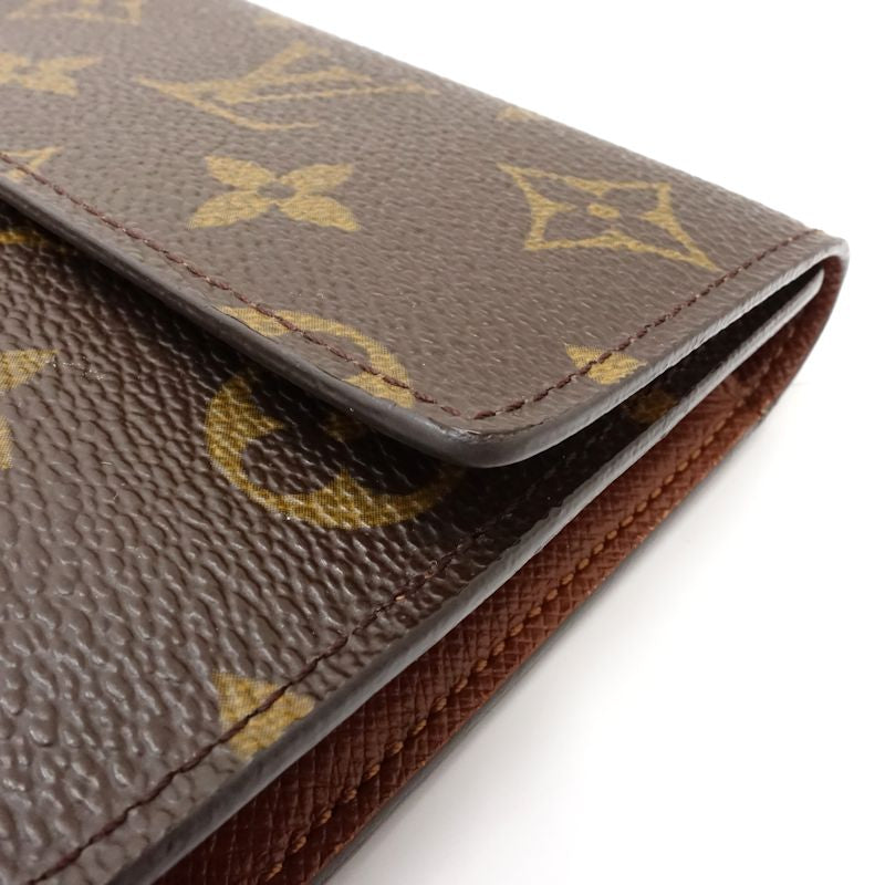 【中古】LOUIS VUITTON ルイヴィトン モノグラム 長財布 M61217 ポルトフォイユ インターナショナル ブラウン レディース /182052