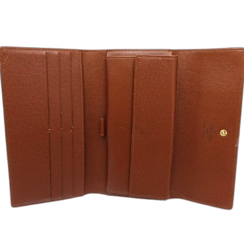 【中古】LOUIS VUITTON ルイヴィトン モノグラム 長財布 M61217 ポルトフォイユ インターナショナル ブラウン レディース /182052