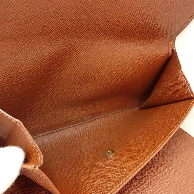 【中古】LOUIS VUITTON ルイヴィトン モノグラム 長財布 M61217 ポルトフォイユ インターナショナル ブラウン レディース /182052