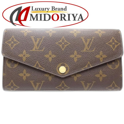 【中古】LOUIS VUITTON ルイヴィトン モノグラム 長財布 M60531 ポルトフォイユ サラ ブラウン レディース /182053
