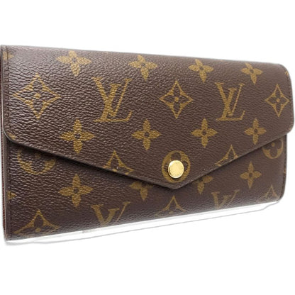 【中古】LOUIS VUITTON ルイヴィトン モノグラム 長財布 M60531 ポルトフォイユ サラ ブラウン レディース /182053